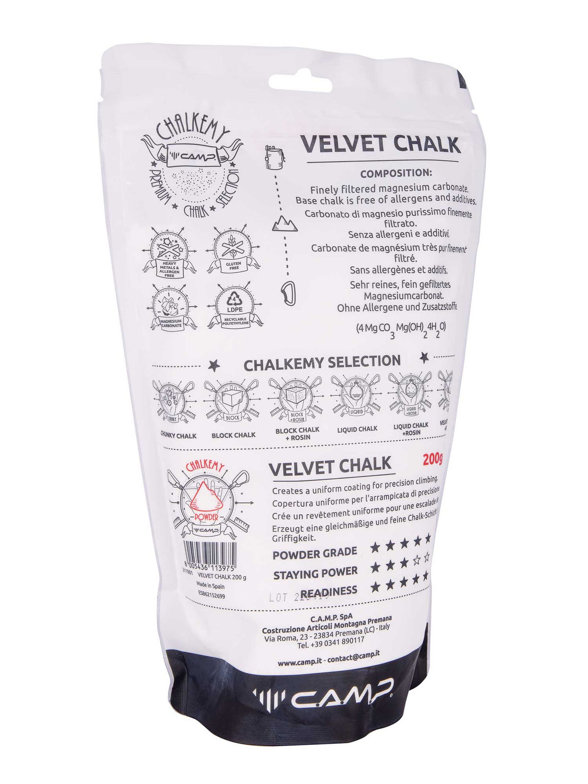 CAMP Магнезий VELVET CHALK 200 g
