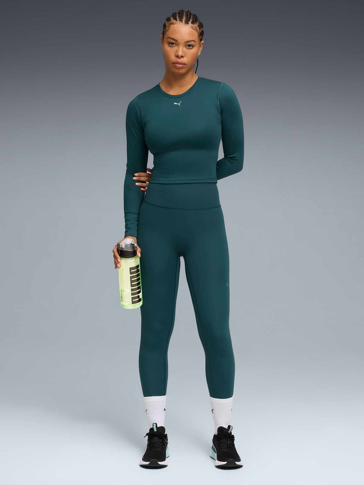PUMA Блуза W GREEN TERRAINS LONG SLEEVE